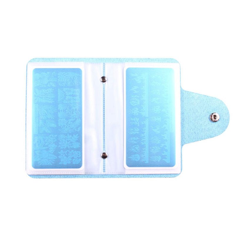 FingerAngel 21Pcs Nail Stamp Plate Set 16Pcs Mix Design Stamping nail Art Plate + 2Nail Stamper + 2Scraper+1Pcs Case Nails Art Stamping Plate Scraper Stamper Set Leaves Flowers Nail plate V17-32 A-Nail Stamping Plates V17-32 - BeesActive Australia