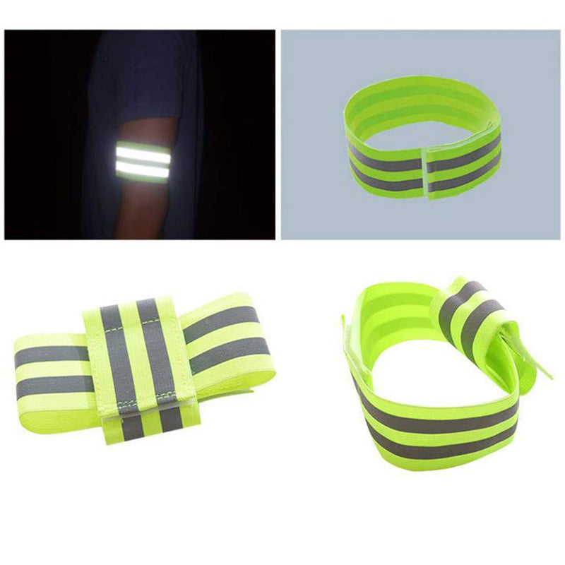 CSYSX High Visibility Reflective Bands for Wrist Arm Ankle Leg Adjustable Elastic Reflective Gear for Night Walking Cycling Running Jogging Outdoor Safety Reflector Straps Belt Vest 4bands - BeesActive Australia