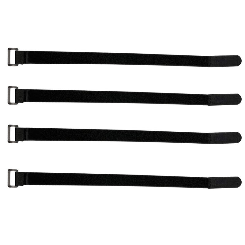 EALER Heavy Duty Hockey Shin Straps (2 Pairs) for Easy Use (Black) - BeesActive Australia