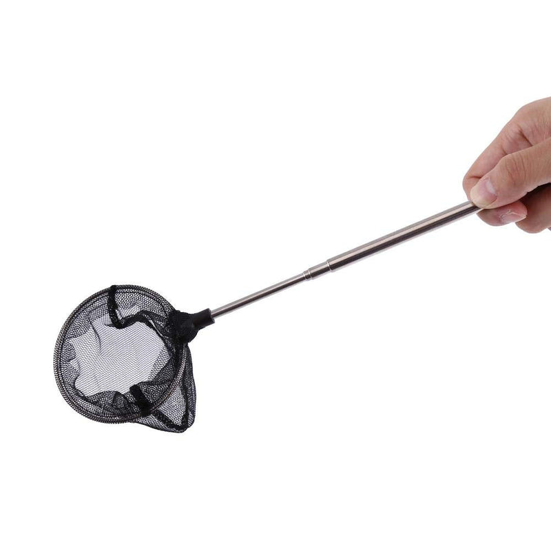 Zerodis Aquarium Mini Adjustable Mesh Net, Fish Tank Mini Fishes Shrimps Landing Net Adjustable Telescopic Long Handle Small Fish Catcher Round - BeesActive Australia