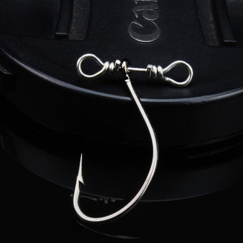 [AUSTRALIA] - 50 Pieces SpinShot Drop Shot Hook Swivel Fishing Hooks High Carbon Steel Fishhook Worm Hook for Feeder Carp Bass Perch Catfish 