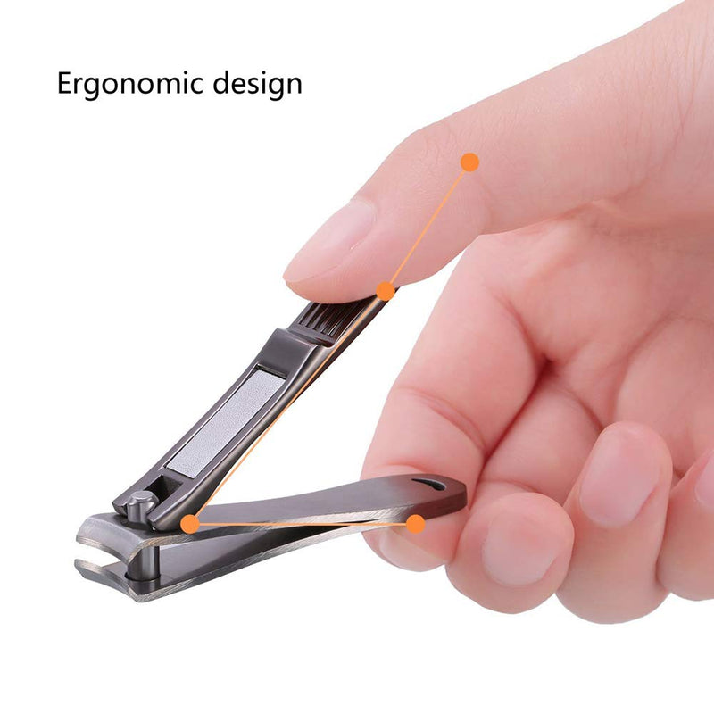 MR.FISHCN Nail Clippers Two-Piece Stainless Steel Durable Manicure Tools  Toenails and Fingernails Easy to Use for Home and Outdoor Use Pearl - BeesActive Australia