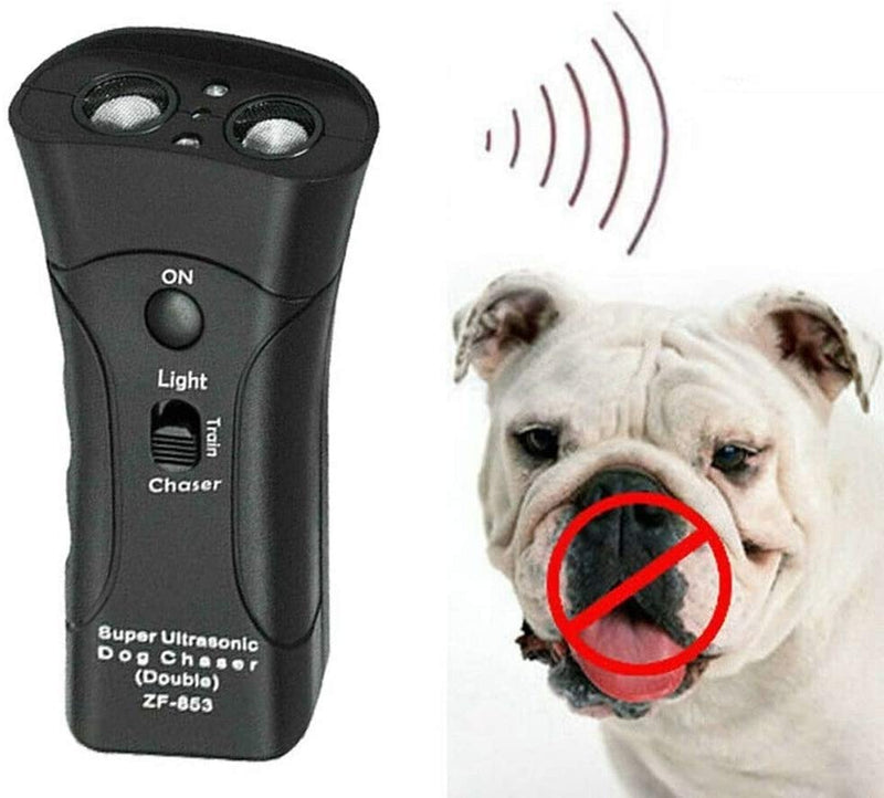 Ultrasonic Anti Dog Barking Pet Trainer LED Light Gentle Anti Barking Chaser Style 3 in 1 Bark Control Tool, Pet Training Device, Handheld Trainer, Stop Barking & Repellent Indoor Outdoor - BeesActive Australia