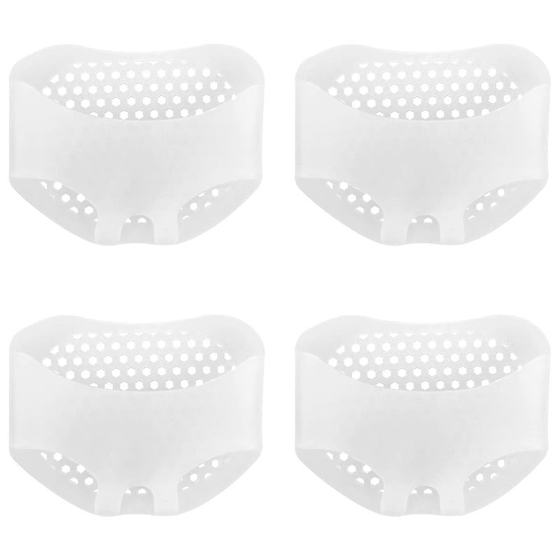 Sibba Foot Pads Cushions 4 Pairs Elastic Silica Gel Bottom Heels Feet Protector Inserts Callus Metatarsal Pain Relief Bunion Forefoot Cushioning - BeesActive Australia