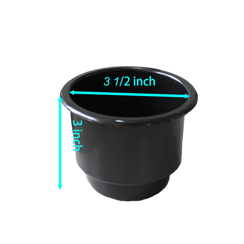 X-Haibei Recessed Plastic Cup Drink Can Holder Marine Boat Marine RV Camper Universa Black - BeesActive Australia