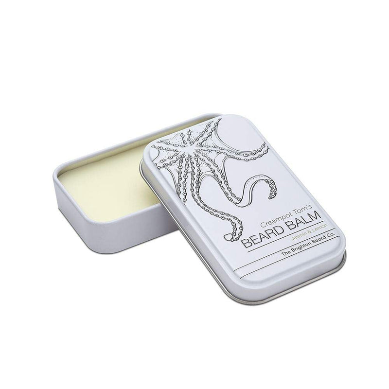 Brighton Beard Company Creampot Tom's Jasmin & Lemon Beard Balm, Handmade Balm Conditions & Repairs Beard, Light Shine 40ml - BeesActive Australia
