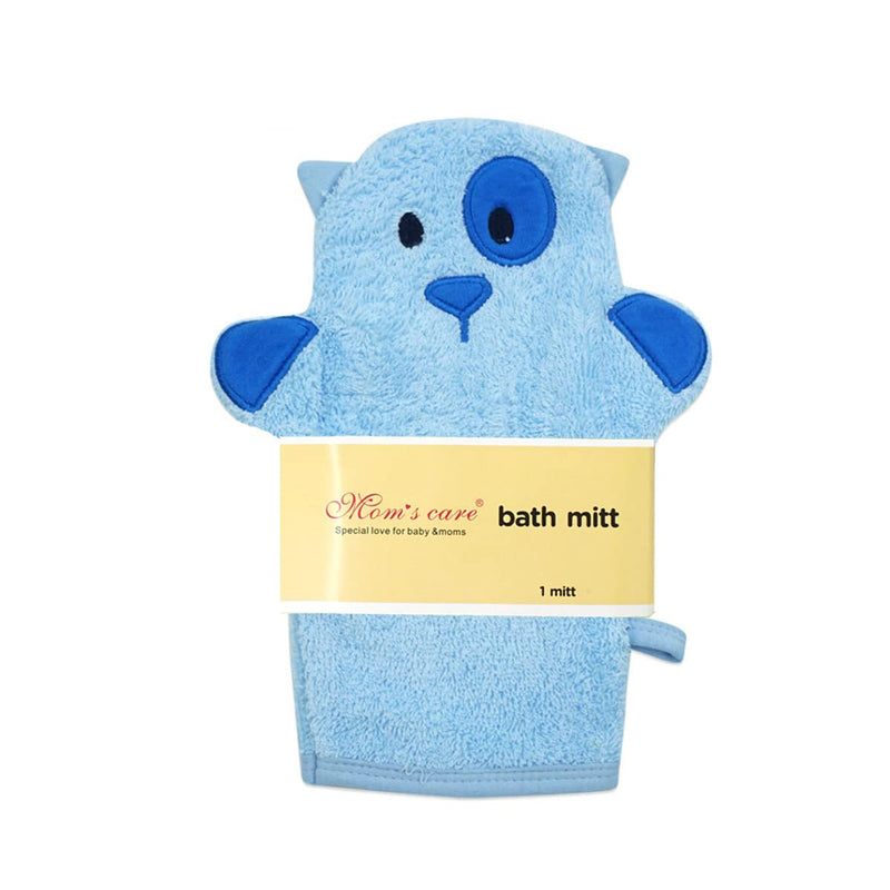 Eyands 2Pcs Blue Baby Wash Mitt - Cute Animal Designs Kids Washcloths Glove, Child Bath for Cleanse The Skin(Dinosaur,Dog) - BeesActive Australia