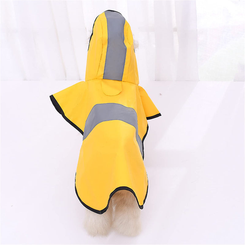 Avaner Dog Raincoats Puppy Waterproof Jacket with Leash Hole for Small Dogs yellow - BeesActive Australia