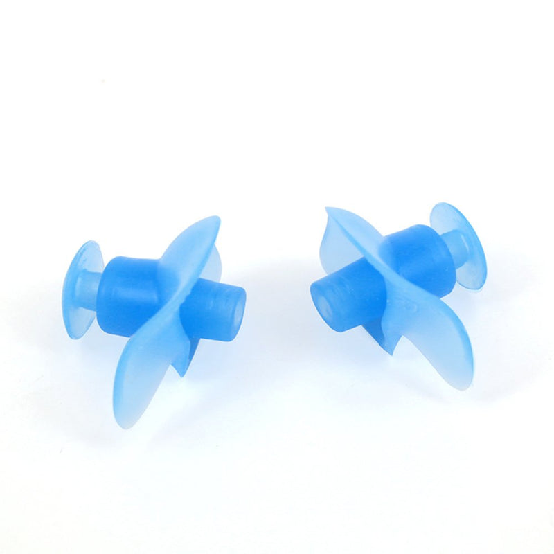[AUSTRALIA] - Barracuda Accessories – Ear Plugs (L/S) with Storage Case, Ergonomic Shape Chlorine-Proof Waterproof Silicone, Soft Flexible Comfortable Reusable Unisex for Adults Men Women Children Blue/L 
