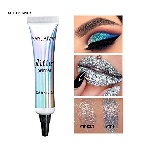 BELLESKY Glitter Eyeshadow Primer Gel Waterproof & Smudgeproof Eye Primer Base Glue Long-lasting & Professional Eye Shadow Primer Base for Eyes Body Face Lip (2 PCS, 10 ml) - BeesActive Australia