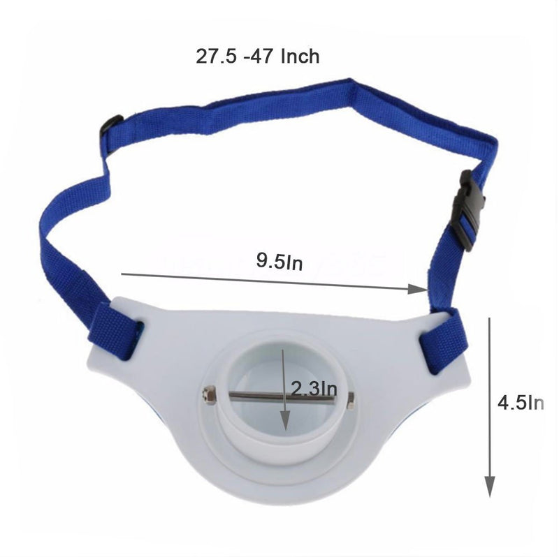 [AUSTRALIA] - ASOCEA Fishing Fighting Waist Belt 2.3 Inch Inner Dia Offshore Tackle Boat Fishing Rod Holder 