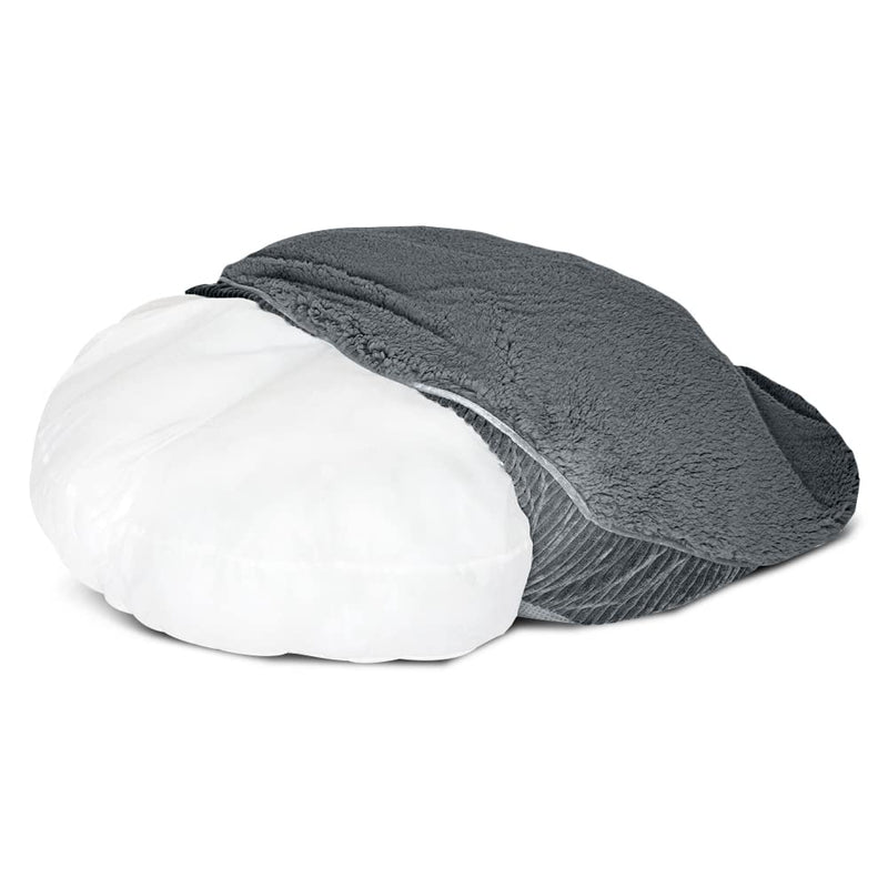 Floppy Dawg Universal Round Dog Bed Replacement Cover. Removable and Machine Washable Cover for Donut and Round Beds. Large 36W. Gray with Gray Top - BeesActive Australia
