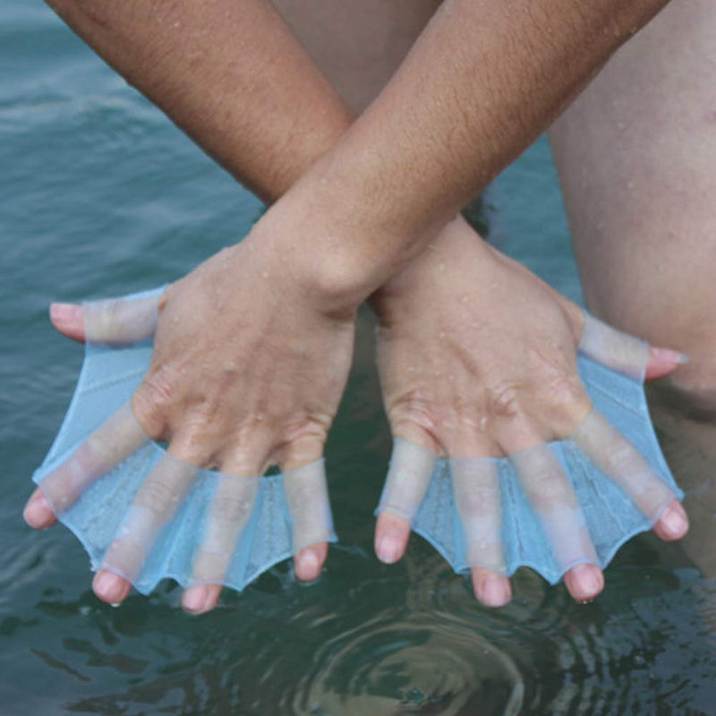Aquatic Gloves Swimming Webbed Gloves Aquatic Gloves Swimming Fins Swim Gloves Training Glove for Swimming Accessory Small - BeesActive Australia