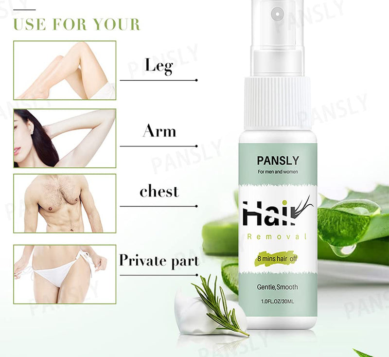 Hair Removal Spray Foam For Women and Man, 8 Minutes Gentle Hair Removal Cream for Underarm, Arm, Leg, Bikini Areas, 30ML - BeesActive Australia