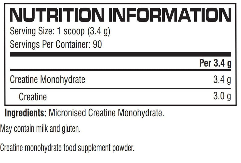 Cellucor Cor Performance Micronized Creatine Monohydrate Powder for Increased Absorption | Unflavoured | Amino Acid Nutritional Supplement | Vegan Creatine for Women and Men | 90 Servings | 306g - BeesActive Australia
