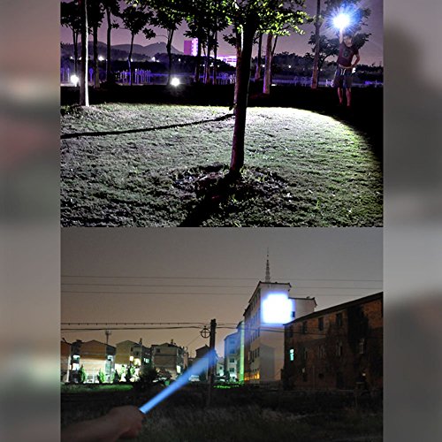 UltraFire 11-Inch Signal Traffic Wand LED Flashlight with Strobe Mode, Wrist Strap Lanyard, 250 Lumens, Orange Finish - BeesActive Australia