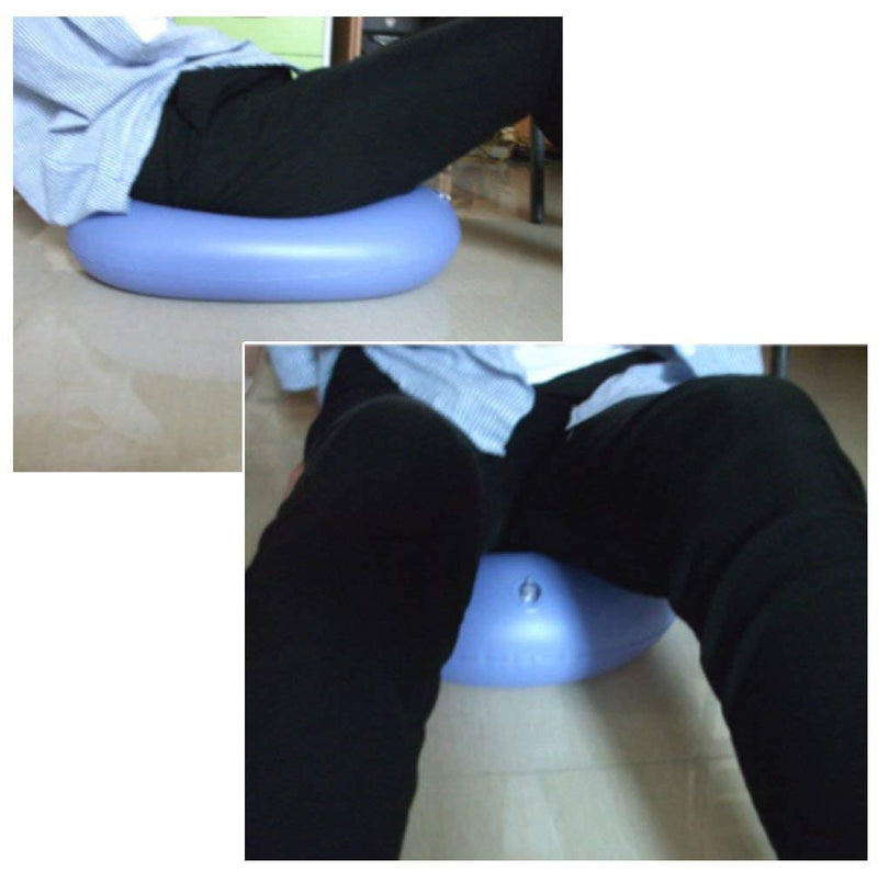 KIKIGOAL Bigger Washable Portable Air Inflation Blue Bed Pan Bedridden Elderly Inflatable Stool Bedsore Toilet - BeesActive Australia