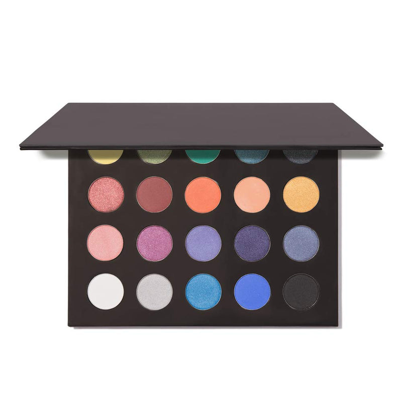 MS Glamour 20 Colors Artist Eyeshadow Palette | Vegan, Cruelty-Free, Highly Pigmented Cosmetics | Matte Shimmer and Satin Professional Makeup | Neutral Long Lasting and Waterproof Makeup Kit - BeesActive Australia