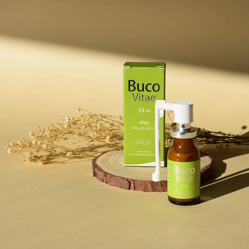Vitae BucoVitae 15ml | Canker Sores Spray | Throat Care | Hyaluronic Acid and sea Buckthorn | Hydration - BeesActive Australia