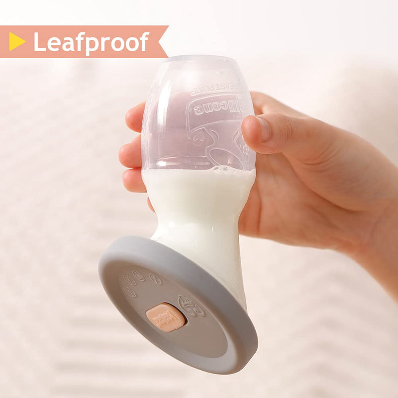 haakaa Manual Breast Pump Breast Milk Collector 4oz/100ml and Cap Set 100ml with Lid - BeesActive Australia