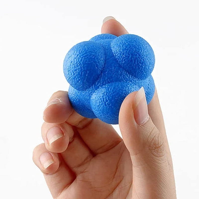 Reaction Ball,Hexagonal Agility Ball for Towards Training Improvement of Hand-Eyereaction and Agility Coordination Reflex Exercise Sports,Can Improve The Concentration of Teenagers and Adults(2 Pcs) - BeesActive Australia