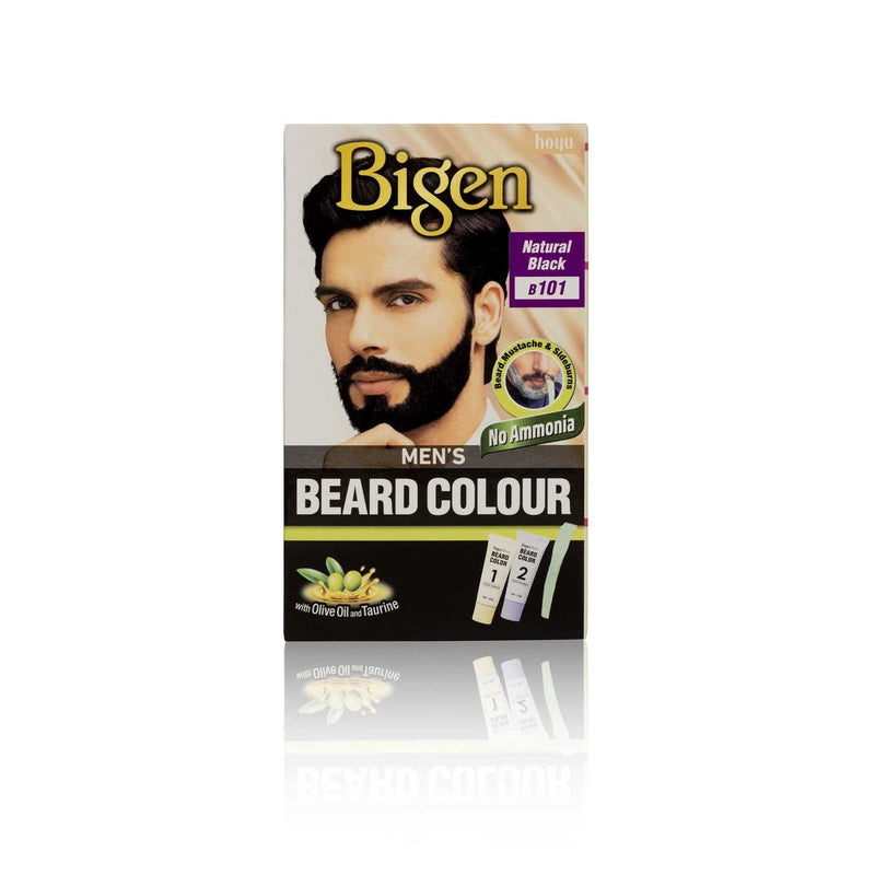 3 x Bigen Men's Beard Colour | No Ammonia Formula with Aloe Extract & Olive Oil - 101 Natural Black - BeesActive Australia