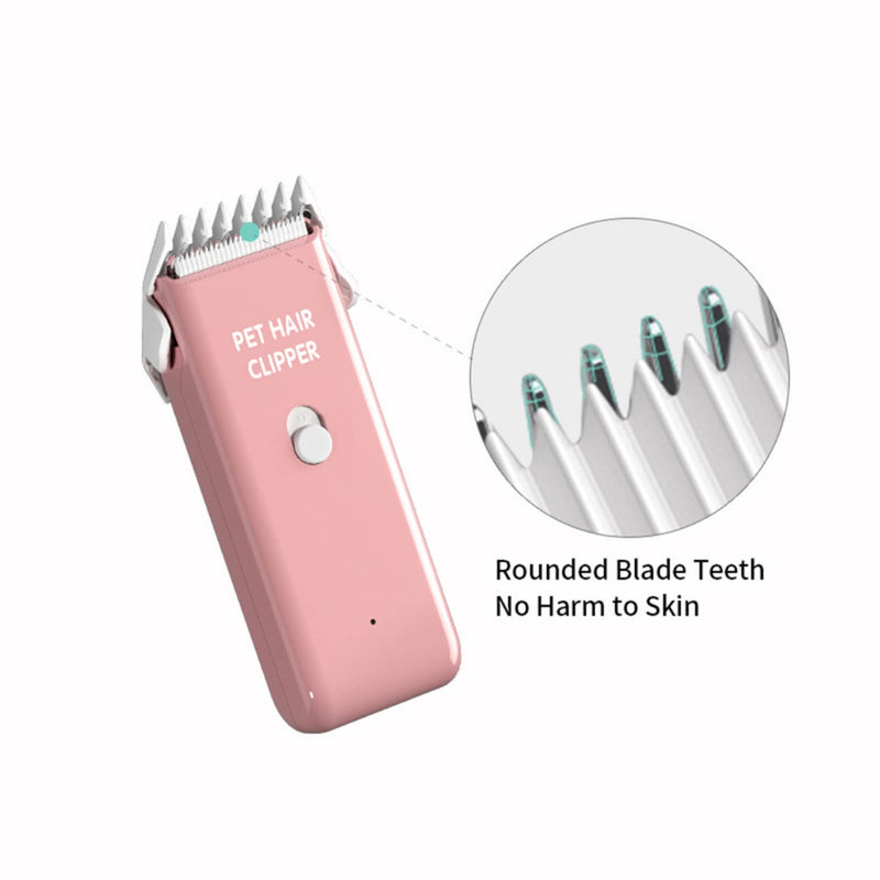 Founouly Home Professional Dog Grooming Kit Clipper Low Noise USB Rechargeable for Dog Cat Ap005-pink - BeesActive Australia
