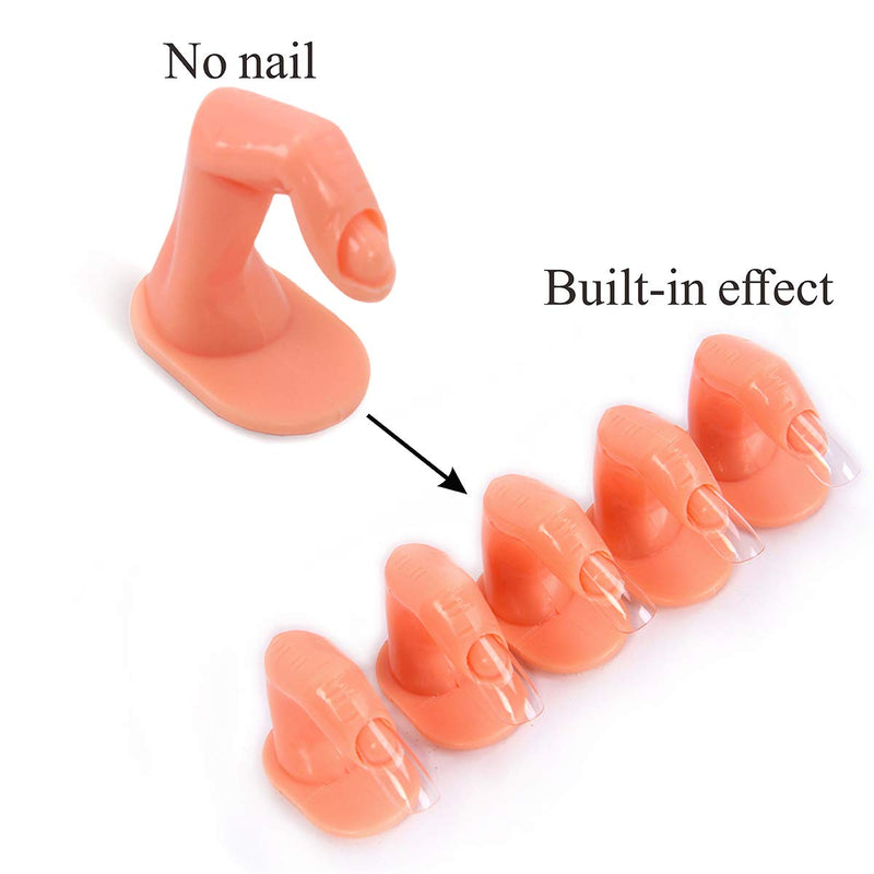 STfantasy Fake Finger Nail Practice Model And Nail Art Brushes Set, Separators for Hand Manicure Art Training Tool - BeesActive Australia