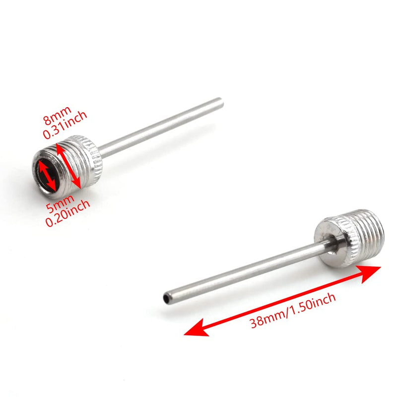 Aifeier ET Air Pump Needles Stainless Steel Inflatable Ball Pump Needles for Basketball Football Volleyball Soccer Ball Rugby Balls, 30 PCS - BeesActive Australia