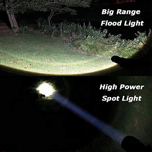 LED Emergency Handheld Flashlight, 4 Pack, Adjustable Focus, Water Resistant with 5 Modes, Best Tactical Torch for Hurricane, Dog Walking, Camping 4pack L1000 - BeesActive Australia