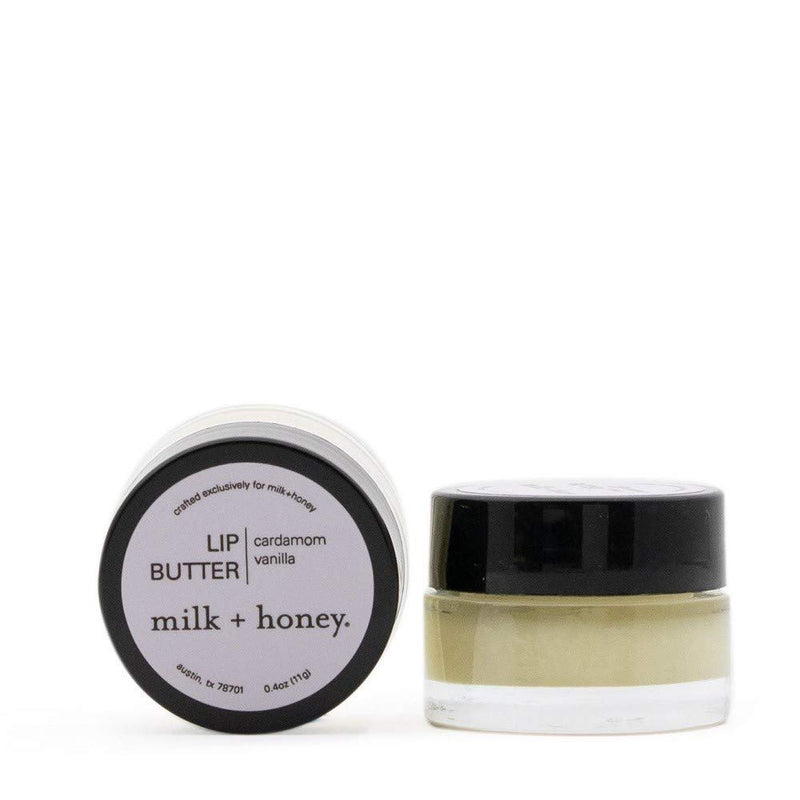 milk + honey Moisturizing Lip Butter No. 40, Vanilla, Cardamom.4 Ounce - BeesActive Australia
