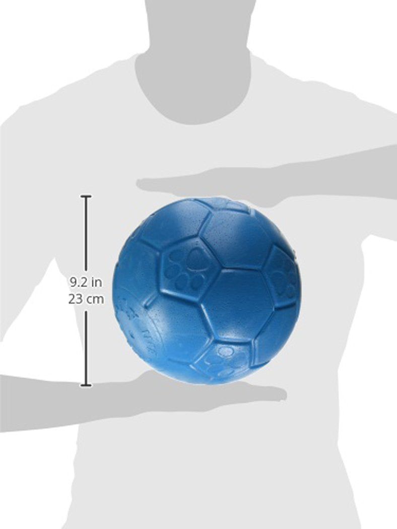 Jolly Pets Soccer Ball Floating-Bouncing Dog Toy Large/X-Large: 8 Inch Diameter Ocean Blue - BeesActive Australia
