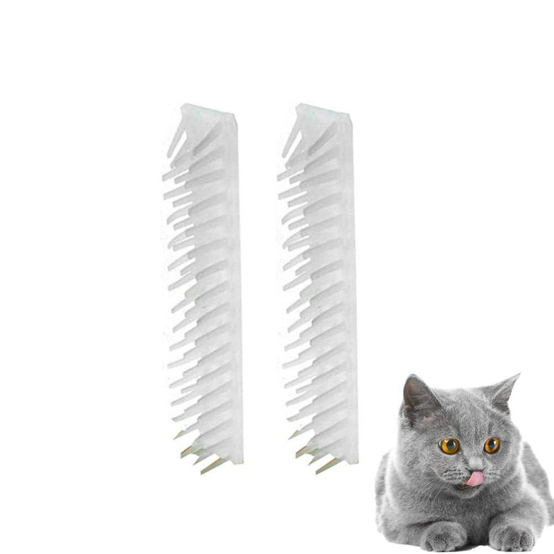 balacoo 2PCS Cat Corner Massager Comb Cat Self Groomer Scratching Rubbing Brush Cat Hair Removal Scratching Comb Toys White 1 - BeesActive Australia