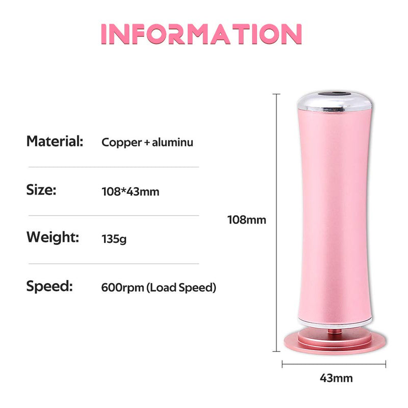 Electric Pedicure Foot Grinder Dead Skin Callus Remover for Foot Pedicure Tools Feet Care for Hard Cracked Foot Files Clean Tool-pink (pink) pink - BeesActive Australia