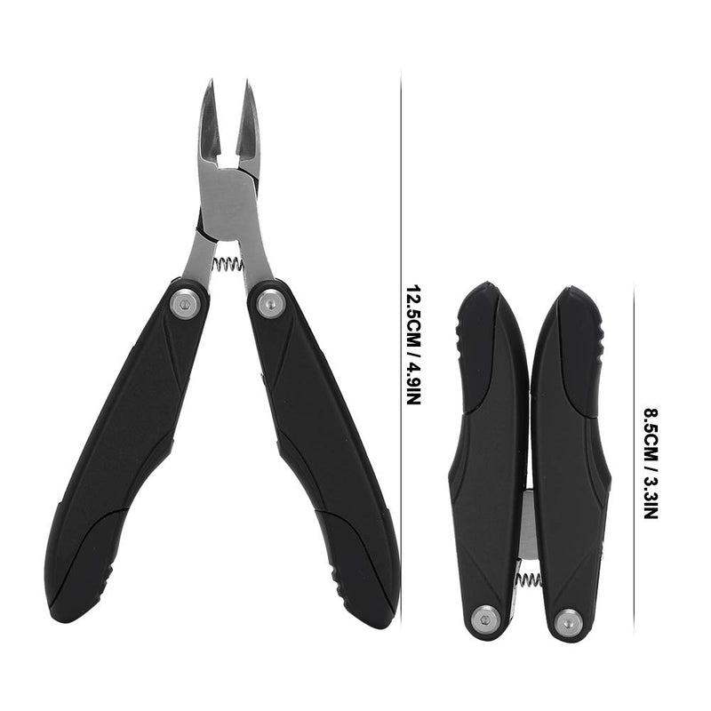 【𝐂𝐡𝐫𝐢𝐬𝐭𝐦𝐚𝐬 𝐆𝐢𝐟𝐭】 Nail Cutter, Feel Comfortable Nail Trimmer Clipper, Convenient And Durable High Hardness Salon Shop for Home(black) black - BeesActive Australia