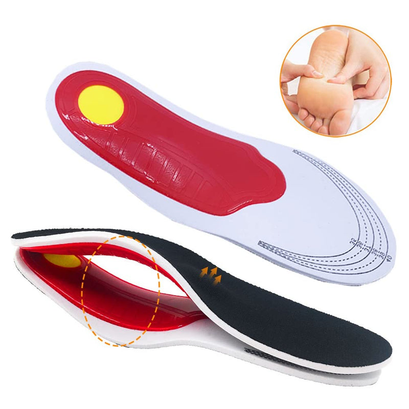Orthotic Insoles for Women, Arch Support Insoles for Men, Plantar Fasciitis Arch Support Shoe Boot Flat Feet Inserts, Orthotic Feet Heel Pain Shock Absorption Comfortable Insoles (Small EU 35-40) Small EU 35-40 - BeesActive Australia