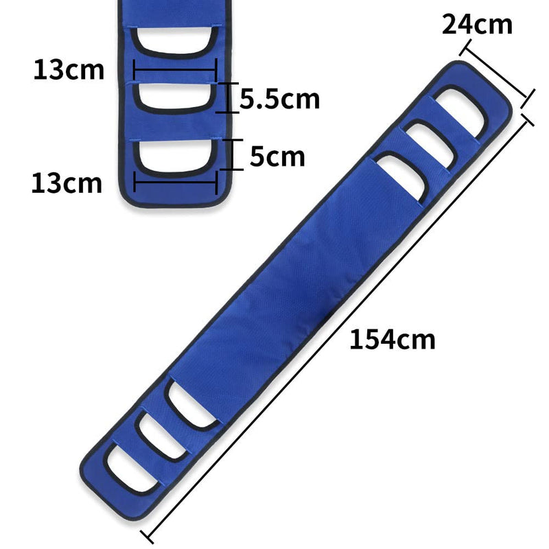 VOANZO Transfer Sling Non-Slip Transfer Belts Safety Patient Lift Board Mobility Aids Equipment for Elderly or Patient(Blue) - BeesActive Australia
