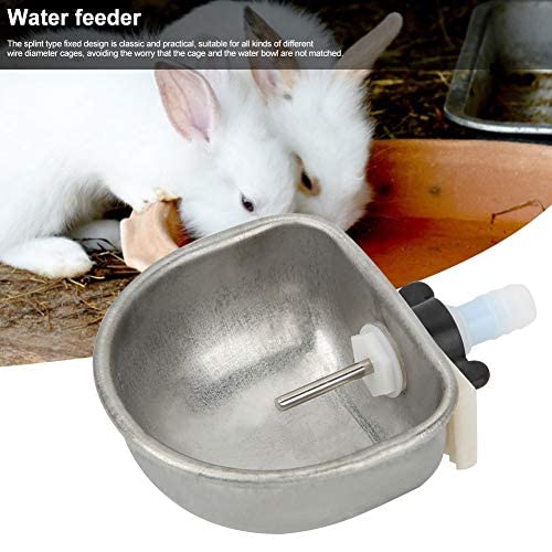 10Pcs Rabbit Feeder Bowl, Automatic Rabbit Water Cups Drinker Rabbit Feeding Tools for Rabbit Squirrels Chinchilla Hamster Ferret - BeesActive Australia