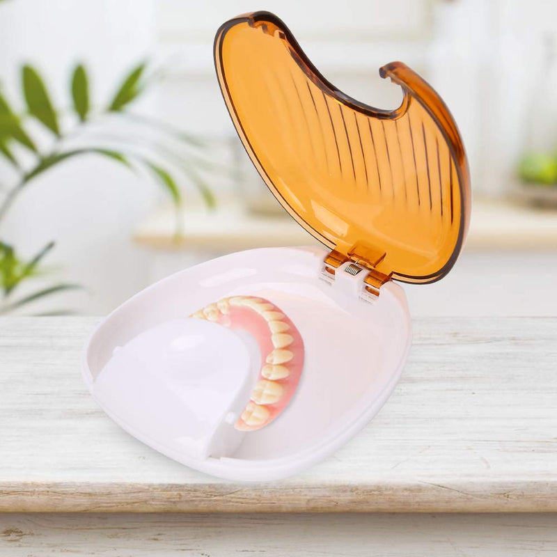 Retainer Case,Mouth Guard Case Orthodontic Retainer Case Portable Waterproof Mouthpiece Denture Box Container Denture Storage Container(1) 1 - BeesActive Australia