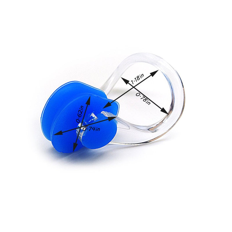 BRBD Waterproof Silicone Swimming Nose Clip Plugs for Adults Children Age 7+ (12 Pack) - BeesActive Australia