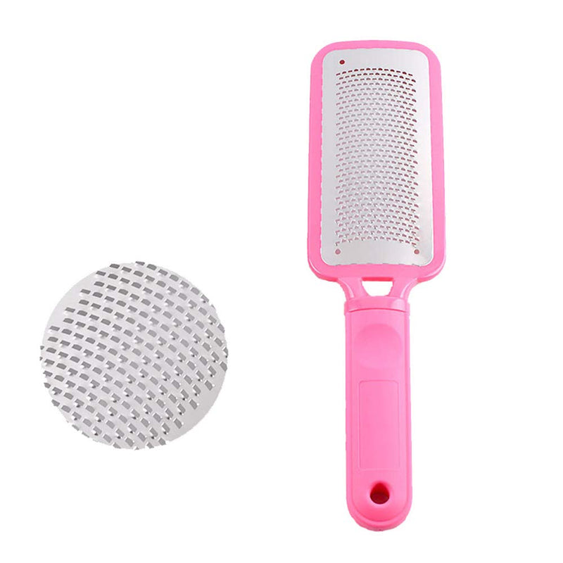 JISTL Foot File Colossal Foot Rasp Stainless Steel Pedicure Metal Surface Foot Care Tool,Foot Rasp Eliminate Feet Cracked Dead Thick Dry Hard Skin (Pink&10.6") Pink&10.6" - BeesActive Australia