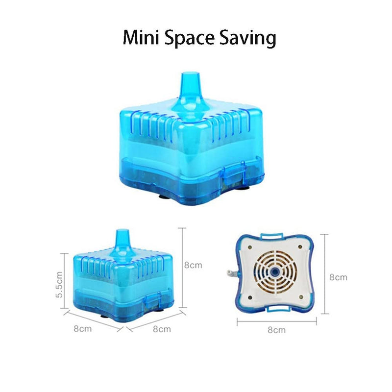 FRIRODSAY Fish Tank Filter Aquarium Sponge Filter Quiet Small for 1-20 Gallon Aquariums Detachable with Activated Carbon and Air Stone Blue Filter - BeesActive Australia