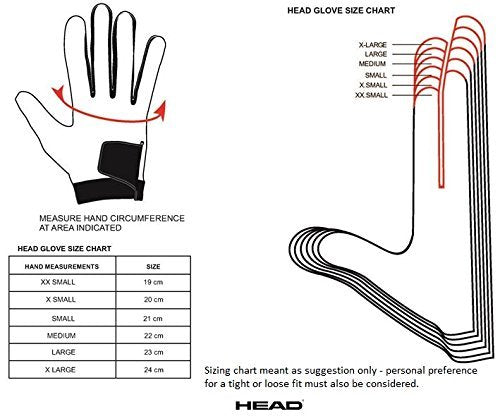 [AUSTRALIA] - HEAD Leather Racquetball Glove - Renegade Extra Grip Breathable Mesh Glove - Large, Right Hand 