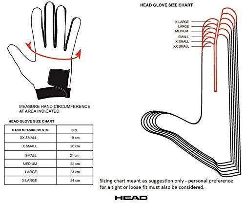 HEAD Leather Racquetball Glove - Renegade Extra Grip Breathable Mesh Glove - Small, Right Hand - BeesActive Australia