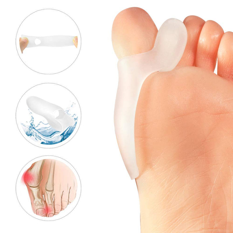 Gel Toe Bunion Separator Corrector,10 Pack Soft Hallux Valgus Protectors Straightener,Bunion Pad & Separates,Relief Bunion Pain - BeesActive Australia