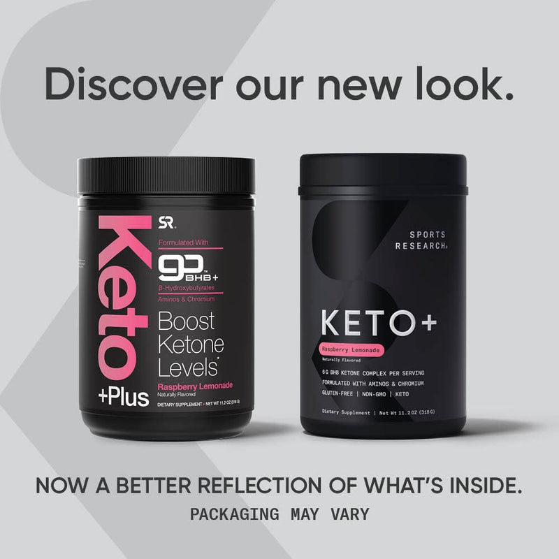 Sports Research Keto Plus Exogenous Ketones with goBHB - 30 Servings | Keto Electrolyte Powder for Hydration, Energy, Focus & Ketosis | Keto Certified, Vegan Friendly (Raspberry Lemonade) Raspberry Lemonade - BeesActive Australia