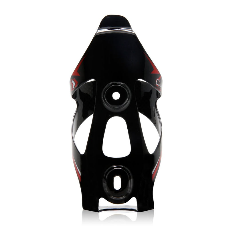 Wiel Full Carbon Fiber Bicycle Bike Light Drink Water Bottle Cage Holder 2Pcs Black Red - BeesActive Australia