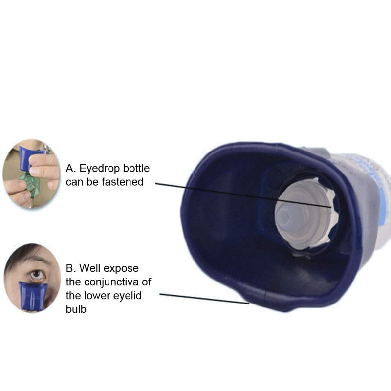Eye Drop Guide, Easy to Use Eyedrop Guide Eye Dropper Guide Eye Drop Helper for All Ages - Works with Most Eye Drop Bottles - Reusable and Portable - BeesActive Australia