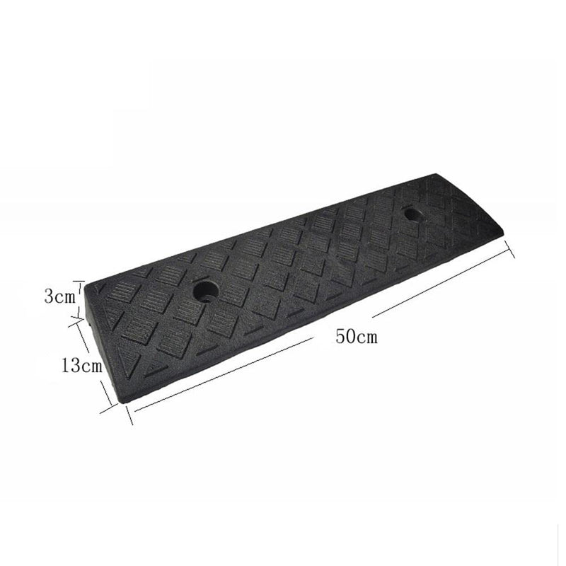 Hopowa Drive-on ramp, curb ramp, door sill ramp, wheelchair ramp, rubber ramp, drive-on ramp drive-on aid for cars, 50 x 13 x 3 cm - BeesActive Australia