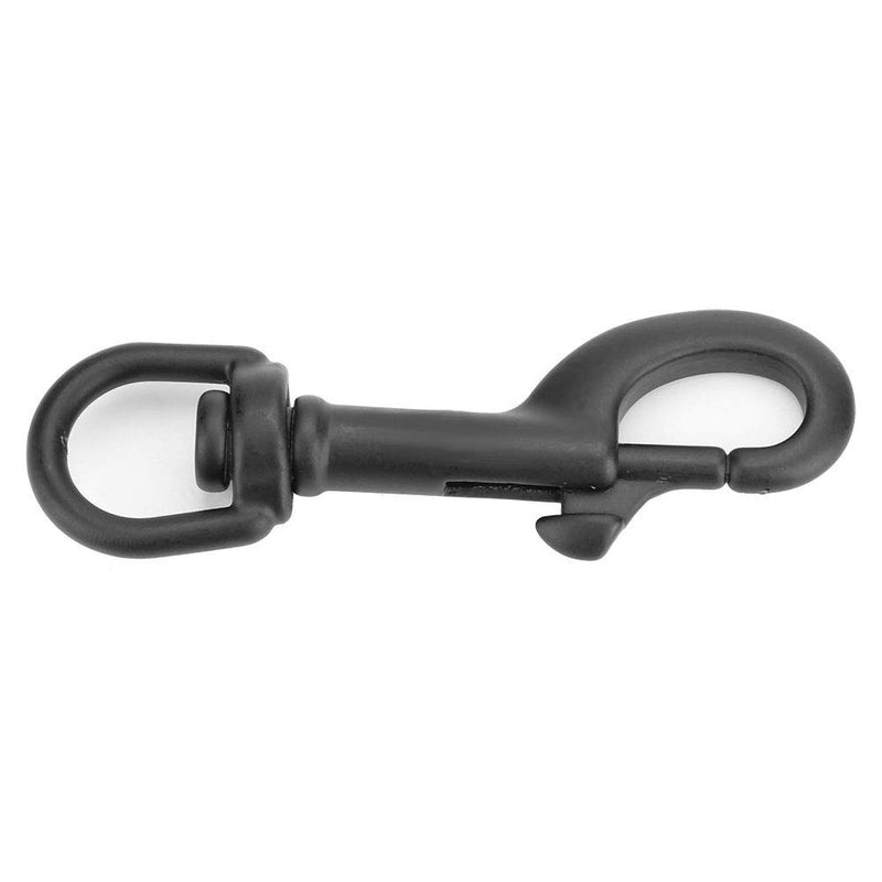 [AUSTRALIA] - Vbestlife Scuba Diving Clips, Stainless Steel Swivel Eye Snap Hook Dive Single Ended Swivel Eye Bolt Hook Buckle Dog Clip Gear Equipment for Underwater Scuba Diving Black - 75mm 